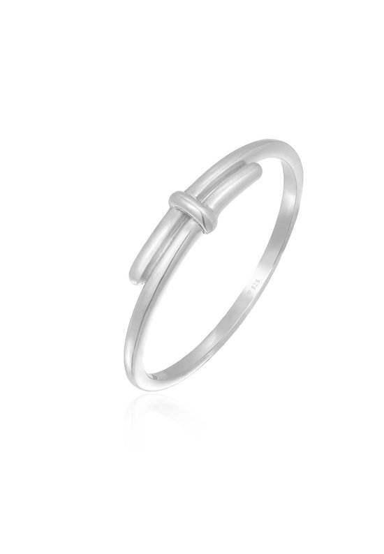 Elli Dames Ring Dames wikkel design gedraaid basis in 925 sterling zilver
