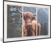 Affiche avec cadre Highlander écossais - Transparent - Vue - 30x20 cm