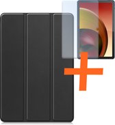 Hoes Geschikt voor Lenovo Tab M10 5G Hoes Tri-fold Tablet Hoesje Case Met Screenprotector - Hoesje Geschikt voor Lenovo Tab M10 5G Hoesje Hardcover Bookcase - Zwart