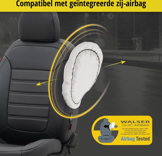 Housse de siège auto Robusto sur mesure pour VW T-Roc (A11) 07/2017-Aujourd'hui, 2 housses de siège simples pour sièges standards