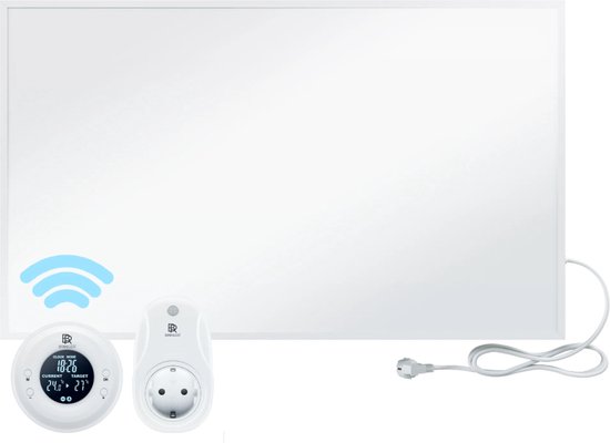 BR Bringer Infraroodverwarming 1000 Watt Met Smart-thermostaat En App, Infrarood Elektrische Verwarming Energiebesparend, TÜV GS - Duits