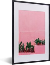 Fotolijst incl. Poster - Planten - Zomer - Verf - 40x60 cm - Posterlijst