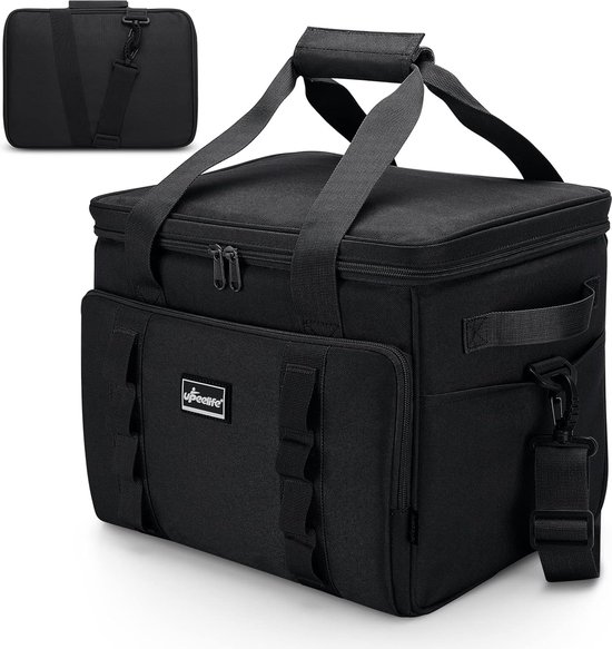 Panier Pique-nique Sac Isotherme Thermique Pique-nique Paquet Ourdoor De Refroidissement Sac Pour Manger En Plein Air Noir - Maison