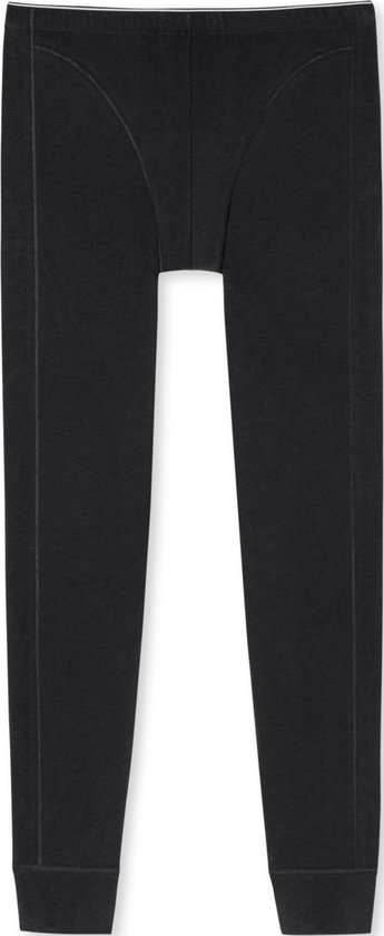 SCHIESSER 95/5 lange onderbroek (1-pack) - heren onderbroek biologisch katoen elastisch zwart - Maat: XXL
