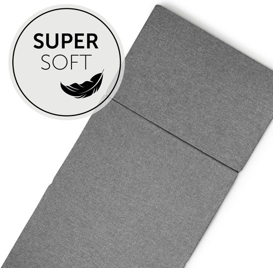 Schuimmatras - Campingmatras - 60 x 120 cm / Hoogte 6 cm - Gemêleerd Grijs van Zoë & Noa — afbeelding 4