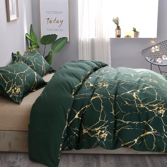 Day Dream Stan – Dekbedovertrek – Eenpersoons – 140×200/220 cm – Groen – – voor al jouw beddengoed