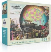 New York Puzzle Company Trains Across America - 1500 pieces