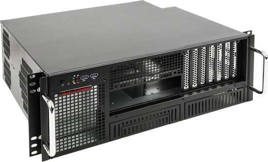 Unykach UK-4129 Rack 19" 4U 550mm Profondeur Châssis ATX - Boîtier Serveur Professionnel Noir