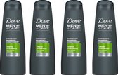Dove Shampooing 2 en 1 - Men+Care - Fresh Clean - 4 x 250 ml