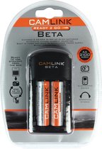 Camlink Beta Ready 2 Go Batterij oplader inclusief 2xAA batterijen