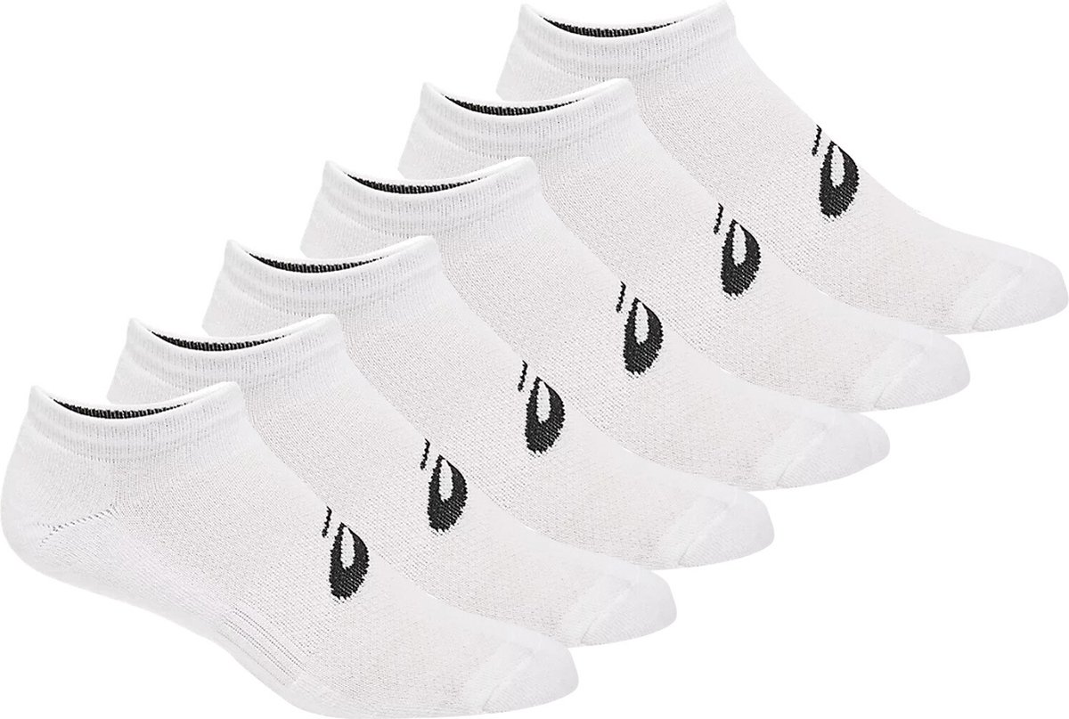 Asics Ankle Sock Performance 6-Pack Witte Sportsokken-43 46