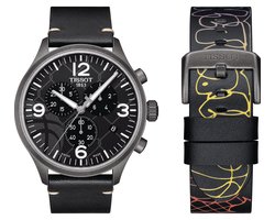 Tissot Street Basketball T1166173606700 Horloge - Leer - Zwart - Ø 45 mm