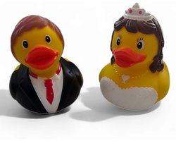 Badeendjes - bruid en bruidegom - trouwen - trouwcadeau