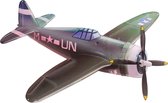 Metalen Bord reliëf - P-47 Republic Thunderbolt - 46x30cm