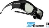 Hi-Shock UltraHD RF 3D-bril voor Samsung/Sony 3DTV en Epson/Sony/JVC RF 3D projector - zwart