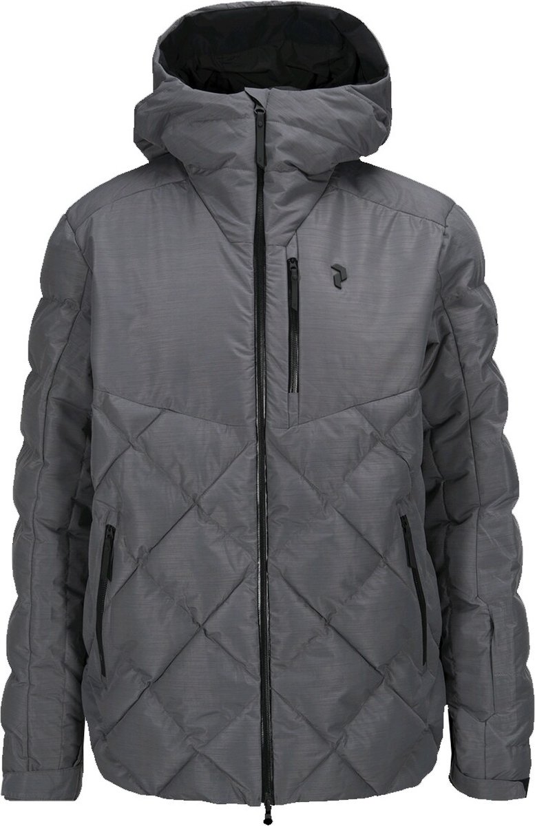 ONLY ONLBLAKE OVERSIZE COAT - Mantel - dark grey melange/donkergrijs