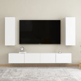 The Living Store TV-meubel - Trendy - Televisiekast - 80 x 30 x 30 cm - Wit
