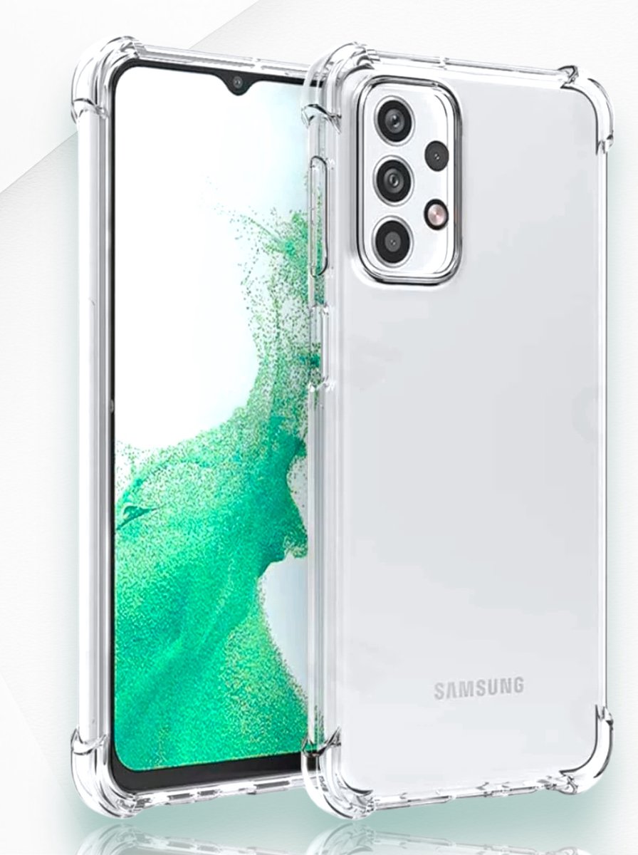 Samsung Galaxy A72 Shockproof Hoesje - Ultieme Bescherming Samsung Galaxy A72 Max Case - Luxe Transparante Samsung Galaxy A72 Backcover