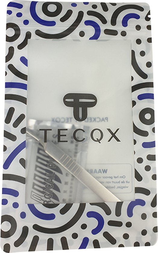 TECQX Roestvrijstalen Scalpel - Scalpel mes - Hobby mes - Scalpelmesjes - Vlijmscherp - Met 10 gratis Scalpelmesjes No.11