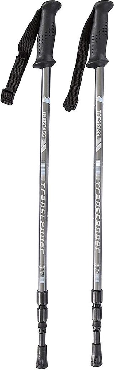 Trespass Transduo Lot De 2 Bâtons De Marche - Aluminium Léger Avec Système Anti-choc - Pour Randonnée