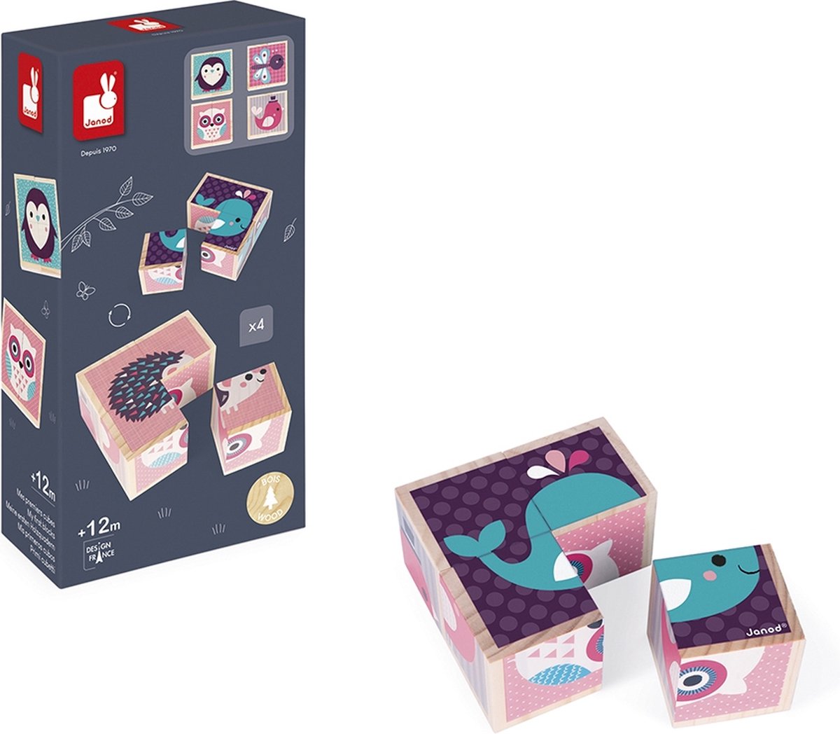 Janod Blokpuzzel Babydieren