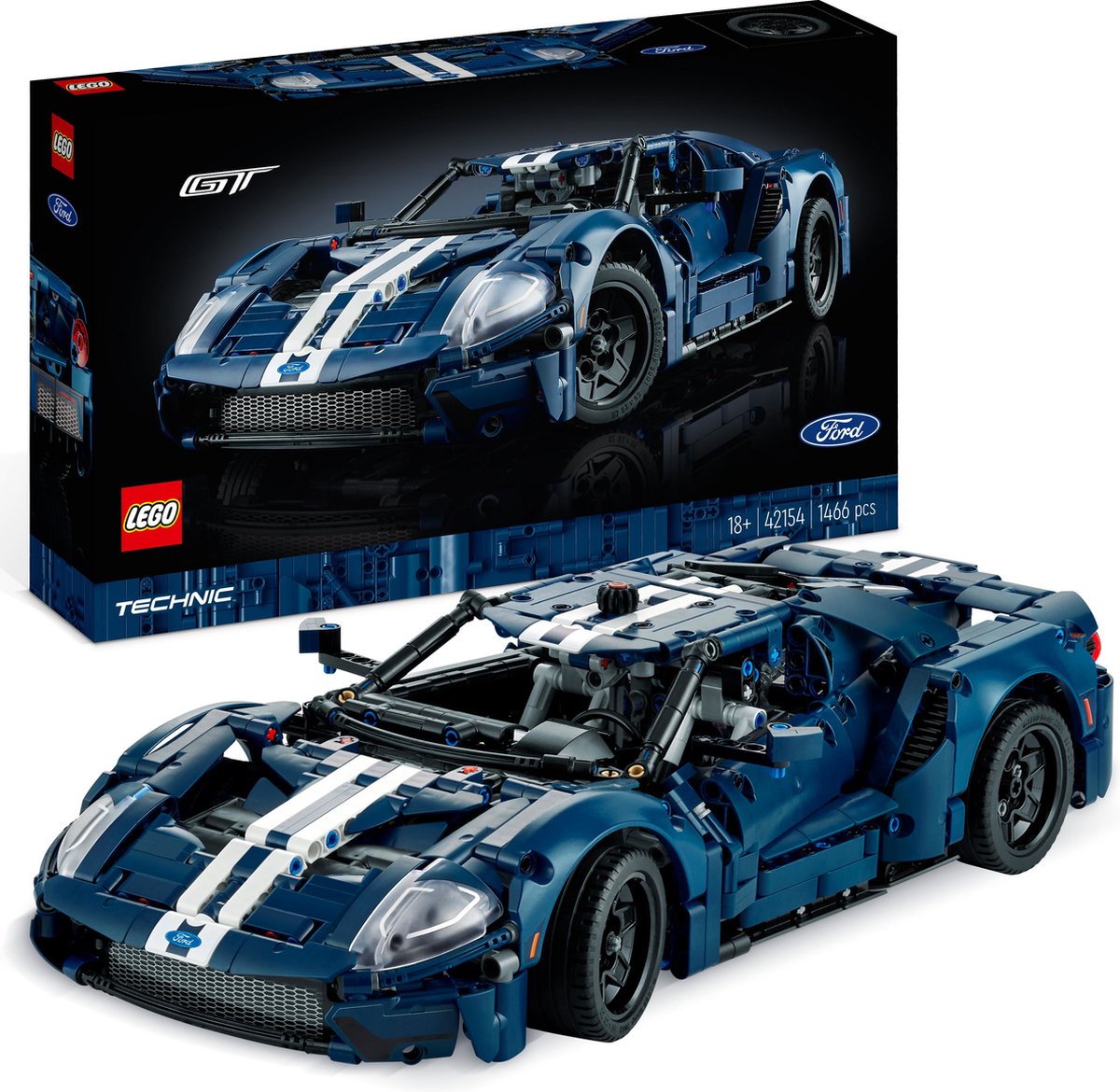 LEGO Technic 2022 Ford GT Auto Supercar Modelbouwpakket voor Volwassenen - 42154 — afbeelding 13