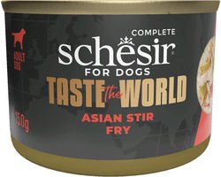 8x Schesir Taste The World Hond Asian Stir Fry 150 gr