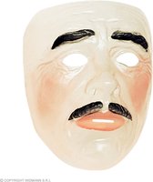 Widmann - Bejaard Kostuum - Masker Oude Man Met Snor - Huidskleur - Carnavalskleding - Verkleedkleding