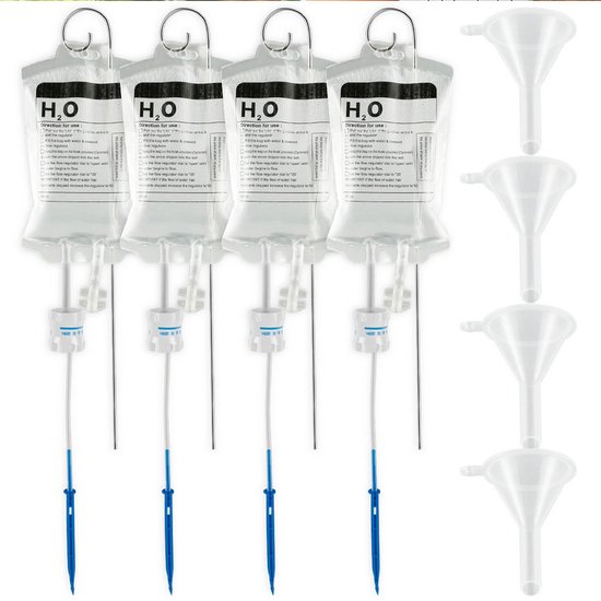 Plant Infuus H2o - SET van 4 stuks - Plant bewateringssysteem - Handig ...