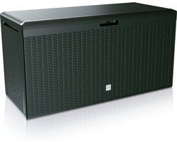 Prosperplast Opbergbox - antraciet - kunststof - 290 liter - 114 x 47 x 59 cm