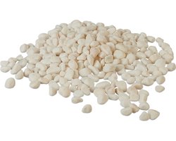 witte kiezelstenen - 5 kg - 5-15 mm - voor tuin en plantenbak - siergrind - wit