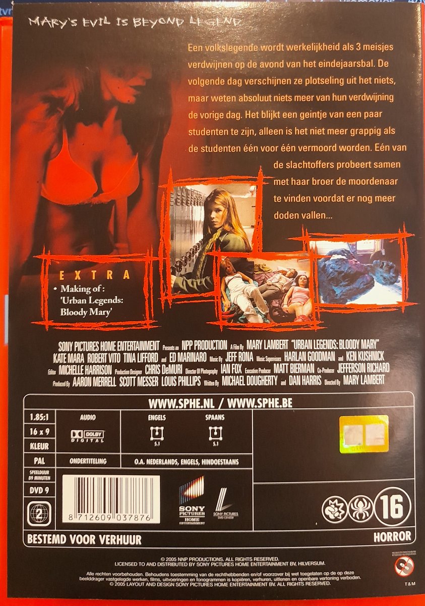 Urban Legends 3Bloody Mary Dvd (Dvd), Kate Mara Dvd