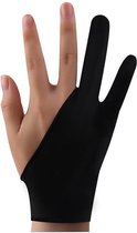 CHPN - Tekenhandschoen - Tablethandschoen - Professionele handschoen - Anti-Aanraakhandschoen - Zwart - Drawing glove