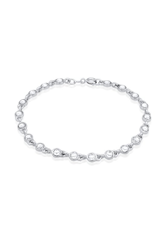 Elli Armband Dames Tennis Classic Trend met kristallen in 925 sterling zilver