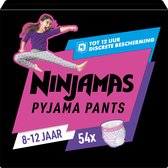 Pampers Ninjamas Nachtluiers - Maat 8 (8-12 jaar) - Meisje - 54 stuks