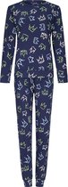 Blauwe pyjama organisch katoen Pippa - Blauw - Maat - 46