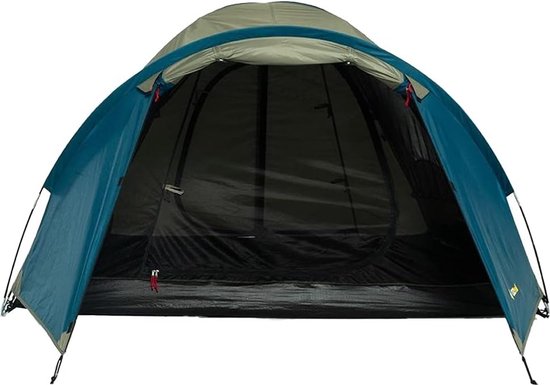 OzTrail Tasman 3v Dome Tent Camping Outdoor 3 Person Shelter (Multicoloured, Standard) | Material: Polyester | Camping & Hiking | Front Vestibule | Light Attachment Point | Included-Pockets & Carry Bag | ‎4 seasons - Oztrail