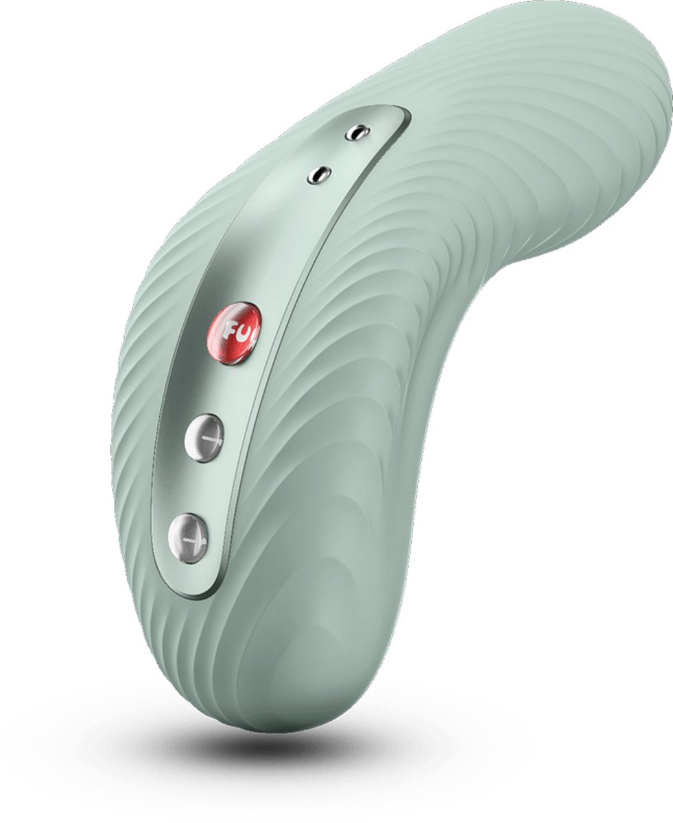 Goedkoopste Fun Factory- Laya III Sage Green - Oplegvibrator - vibrator voor vrouwen - Met ribbels & oplaadbaar