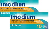 Imodium Instant Smelttablet Diarreeremmer Loperamide 2mg - 2 x 10 tabletten