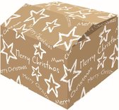 Boîte d'emballage Étoiles de Noël White FSC - par 15 pièces. Dimensions des cartons : 390x290x105mm.