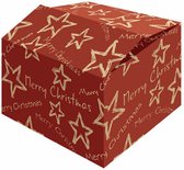 Pakketdoos Kerst Stars Red FSC - per 15 stuks . Maat van de dozen: 490x390x150mm.