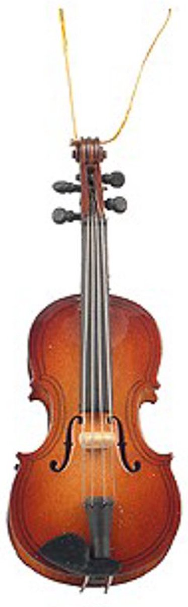 Kerstversiering viool 13 cm