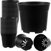 25x Grow Pot Zwart - Pots de potager - Hauteur 13cm, 2 litres - Pots de culture