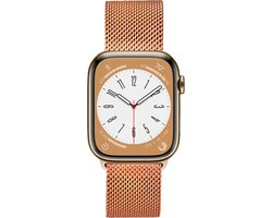 Bracelet de montre Elysian adapté à Apple Watch - Mesh - Acier inoxydable 316L - 18 mm - Dégagement Quick - Ajustable - Bracelet milanais - Série 1/2/3/4/5/6/7/8/ S/ - Apple Watch Strap 38/40 / 41mm