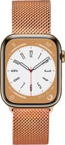 Elysian horlogebandje geschikt voor Apple Watch - Mesh - 316L Roestvrij Staal - 18mm - Quick Release - Verstelbaar - Milanese band - Series 1/2/3/4/5/6/7/8/9/S/- Apple Watch Bandje 38/40/41mm