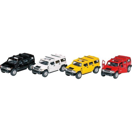 Modelauto Hummer H2 SUV rood 12,5 cm - speelgoed auto schaalmodel | bol.com