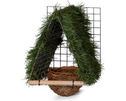 Beschut nest voor de goudvink / groenling - Vogelhuisje - Nestkastje - Vogel Huis - Beschut nest voor de goudvink / groenling - Nesten voor wildzang vogels - Nesten - Nestkasten / vogelhuisjes - Groenling (carduelis chloris)