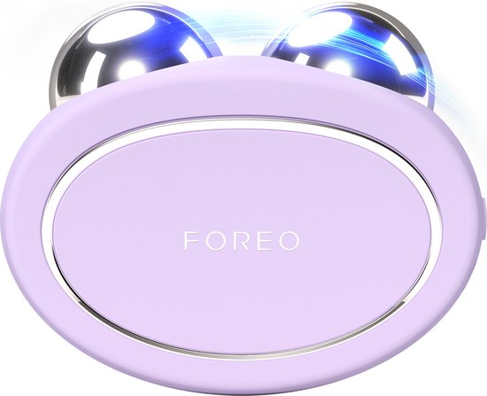 FOREO BEAR 2 microcurrent-apparaat met ovale kop en digitaal display op het handvat