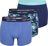 Happy Shorts 3-Pack Boxershorts Heren D924 Hawaii Print - Maat M