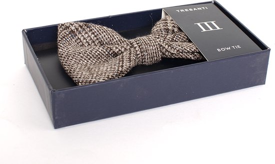 TRESANTI | BATISTA I Bow tie with large check | Donker bruin